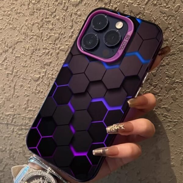 Purple black iPhone case