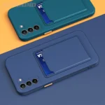 Soft Silicon Card Slot Holder Case For Samsung Galaxy