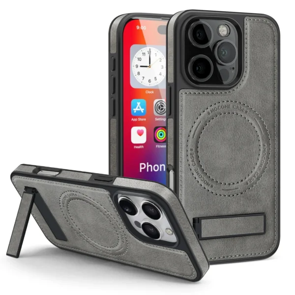 Premium Leather Magnetic iPhone Case