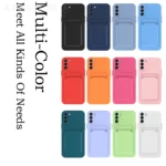 Soft Silicon Card Slot Holder Case For Samsung Galaxy