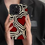 Romantic Hearts Mobile Phone Case or iPhone