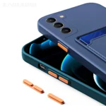 Soft Silicon Card Slot Holder Case For Samsung Galaxy