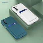 Soft Silicon Card Slot Holder Case For Samsung Galaxy