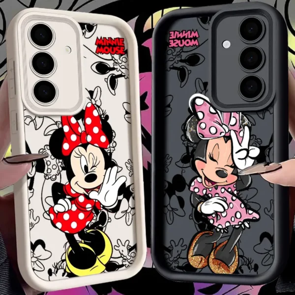 Pink Minnie Mouse S24FE Phone Case For Samsung Galaxy