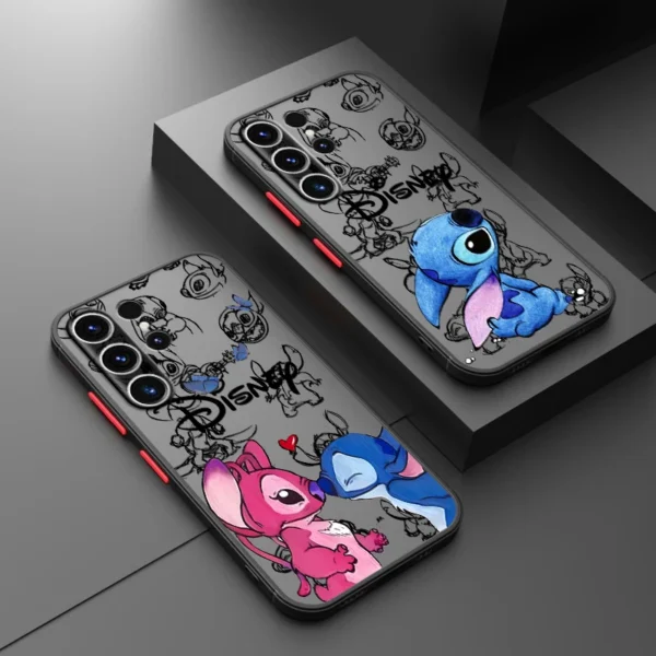 Disney Stitch Angle Lover Phone case for Samsung Galaxy