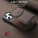 Detachable Leather Wallet Case for iPhone